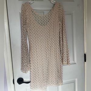 Free people Cream lace dress.